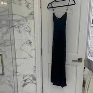 Giorgio Armani Black Maxi Dress with Spaghetti Straps